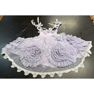 Dollcake Best Wishes Luxe Frock Dress Girls Boutique Party Lilac Purple NWT Sz 2